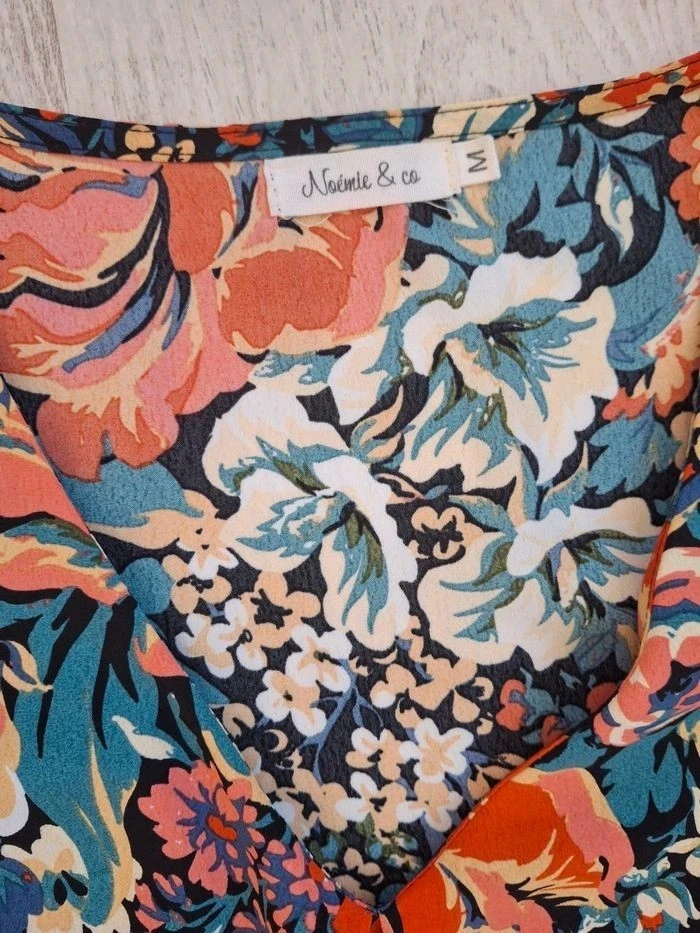 🌸 Precioso vestido de mujer con flores multicolores Noémie & Co Talla M - NUEVO – photo 10